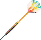 Elkadart Rainbow 90% Tungsten Soft Tip Darts With Storage/Travel Case, Ringed, 18 Grams
