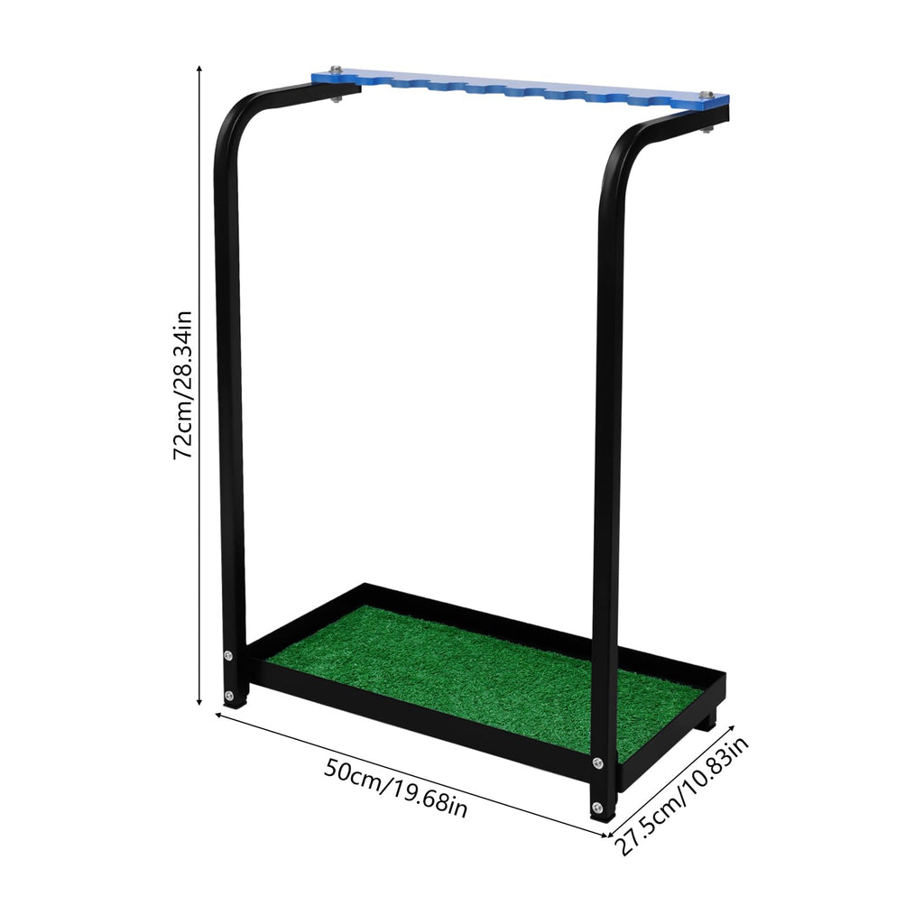 Golf Club Display Rack Metal Golf Putter Storage Organizer Floor Stand Storage Box Landing Rack Storage Equipment (9-Hole Putter