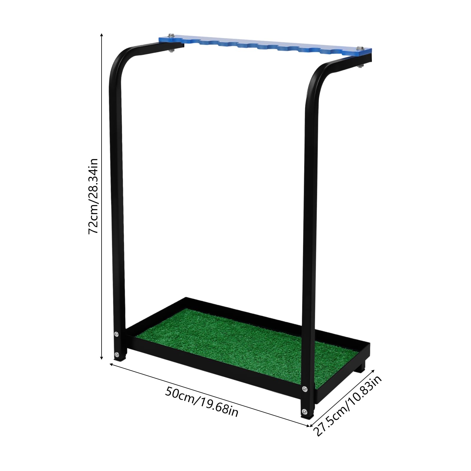 Golf Club Display Rack Metal Golf Putter Storage Organizer Floor Stand Storage Box Landing Rack Storage Equipment (9-Hole Putter