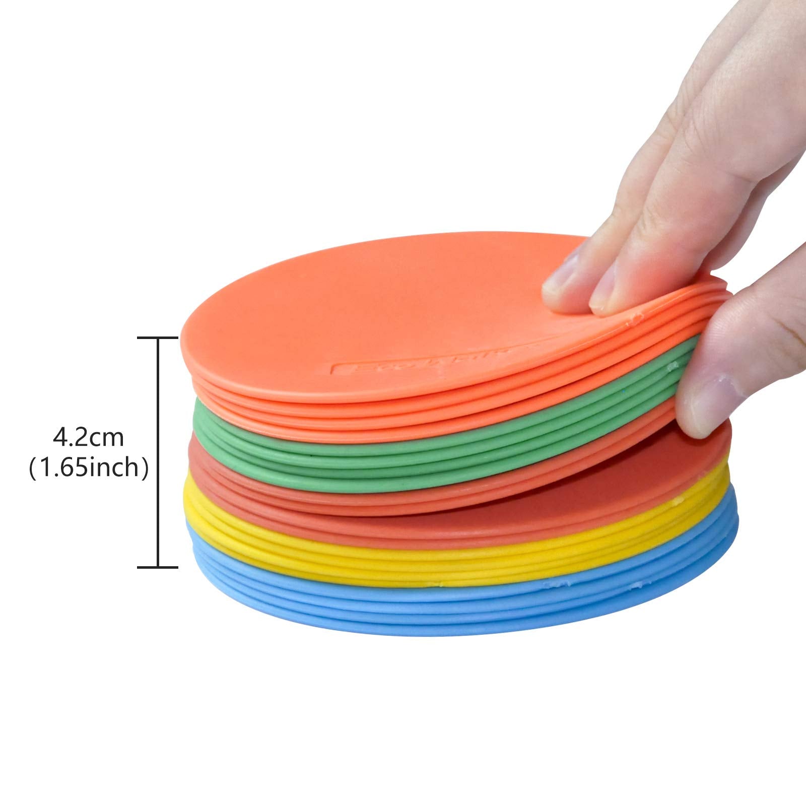 Eco Walker 4Inch Mini Floor Spot Markers For Classroom Preschool And Kindergarten (Set Of 20Pcs) (Blue)
