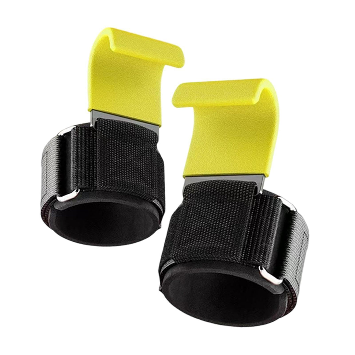 Zoomella 2X Weight Lifting Hooks Fitness Powerlifting Grips For Gym Powerlifts Liftups Yellow|Sporting Goods| Gloves Straps & Ho