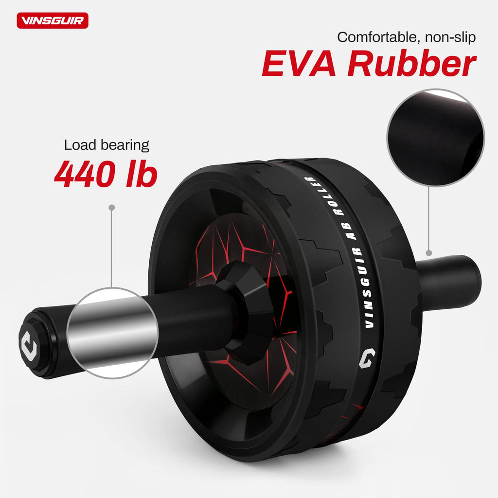 Vinsguir Ab Roller Wheel, Abs Workout Equipment For Abdominal & Core Strength Training, Exercise Wheels For Home Gym, Fitness Eq