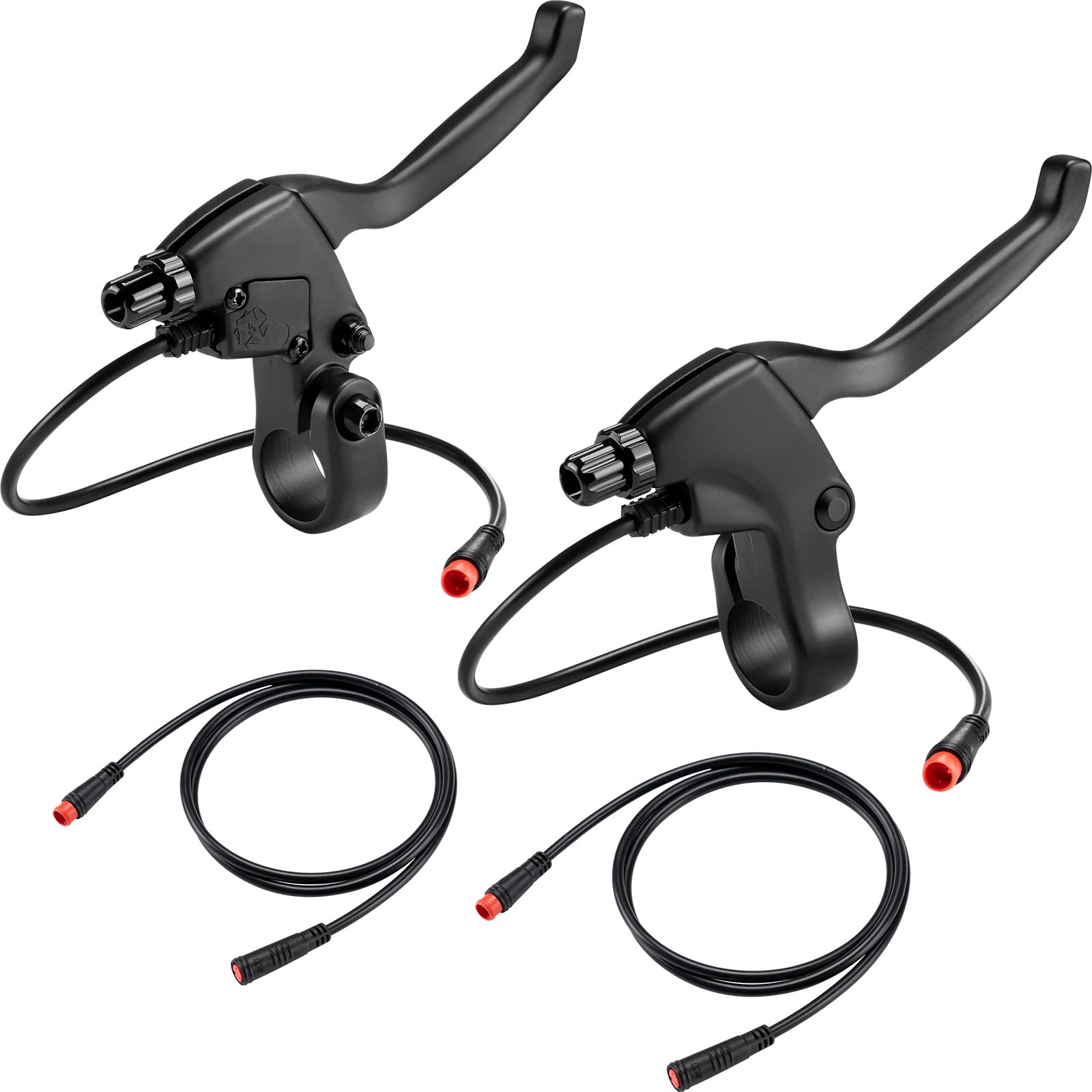 Zeekpowa Ebike Brake Levers 2 Pin Connector 2 Wires Left & Right Electronic Brake Lever for Electric Bicycle E-Bike Scooter (1 P