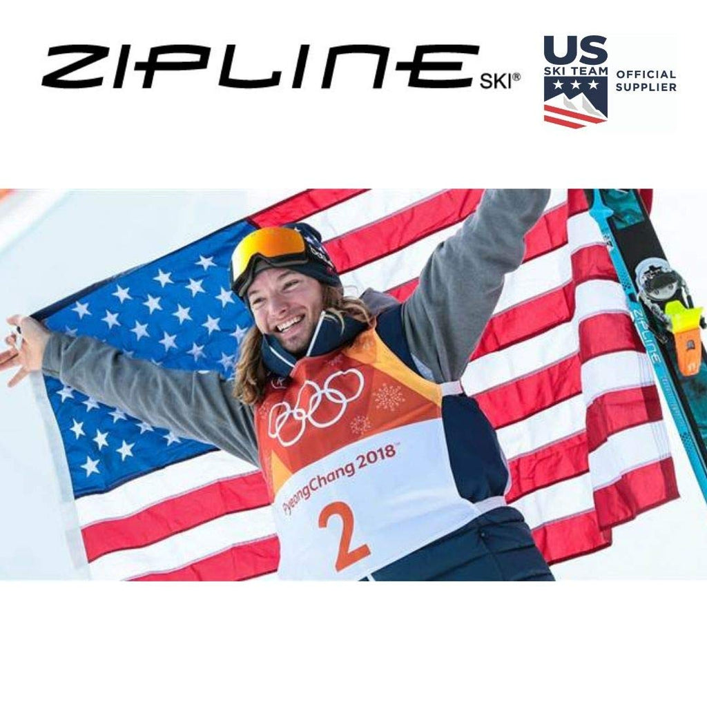 Ski Poles Graphite Carbon Composite - Zipline Lollipop U.S. Ski Team Official Supplier (Lemon, 44'' In./112 Cm)
