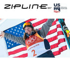 Ski Poles Graphite Carbon Composite - Zipline Lollipop U.S. Ski Team Official Supplier (Lemon, 44'' In./112 Cm)