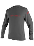ONeill Wetsuits ONeill Youth Basic Skins UPF 50+ Long Sleeve Sun Shirt, Graphite, 10