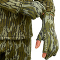 Nomad Mens Camo Fingerless Hunting Glove, Mossy Oak Bottomland, Large-X-Large