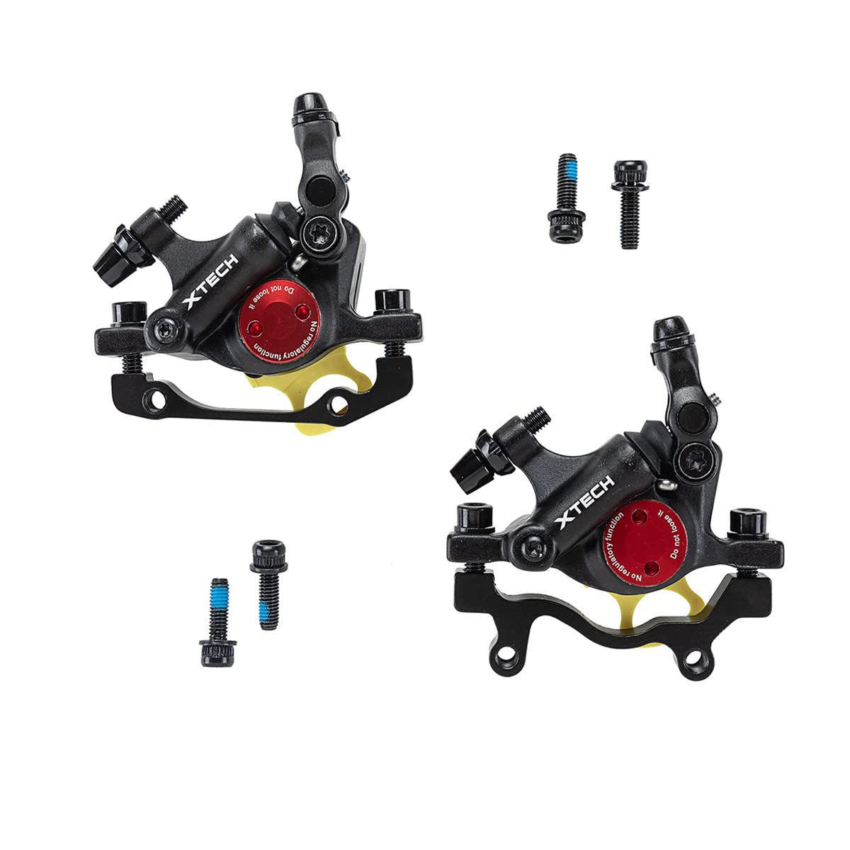 Bucklos Zoom Hb-100 Mtb Line Pulling Hydraulic Disc Brake Calipers Front + Rear, Aluminum Alloy Mountain Bike Hydraulic Disc Bra