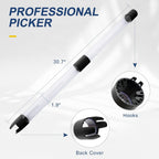 Tga Sports Ping Pong Ball Catcher Table Tennis Ball Picker Upper Tube With 10 Training 40Mm Ping Pong Balls, 31.5 Inch/80Cm