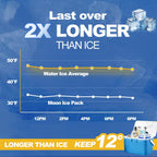 Blue Ice Packs For Coolers, Shipping And Lunch Box, Slim Size Long-Lasting Reusable Ice Pack, Cold Gel Freezer Packs For Camping