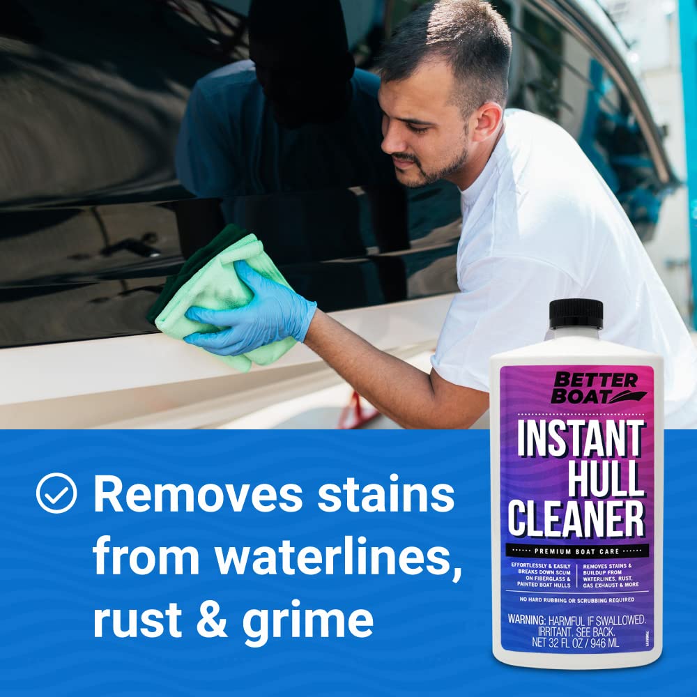 Fiberglass Boat Hull Cleaner For Boats & Aluminum Boat Cleaner Cleaning Supplies Marine Metal Stain Remover And Restorer Boat So