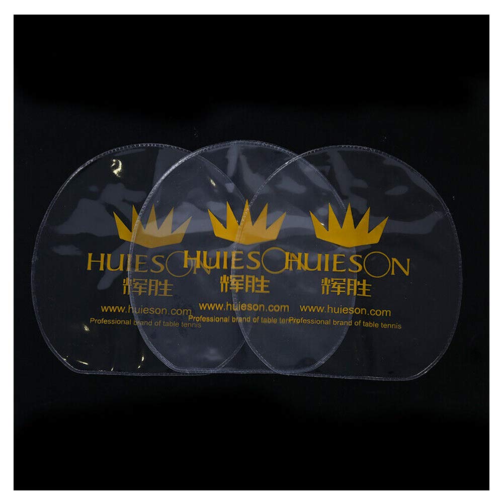 Acxico 10Pcs Ping Pong Table Tennis Racket Rubber Protection Film Protection Cover Transparent