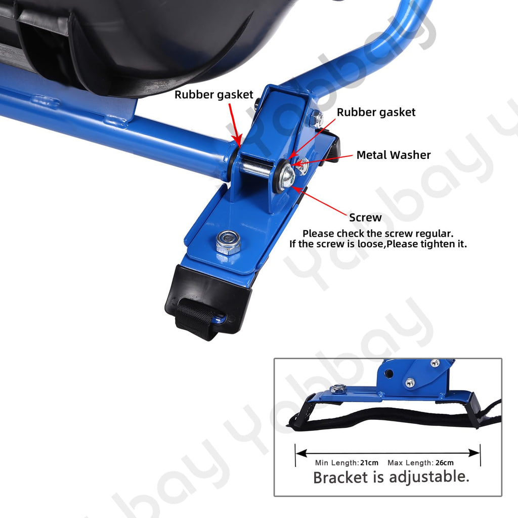 Eco-Friendly Hoverboard Seat Attachment - Cool Seat, Swivel Wheel, Adjustable Length - Compatible With 6.5, 8, 8.5, 10 Hoverboar
