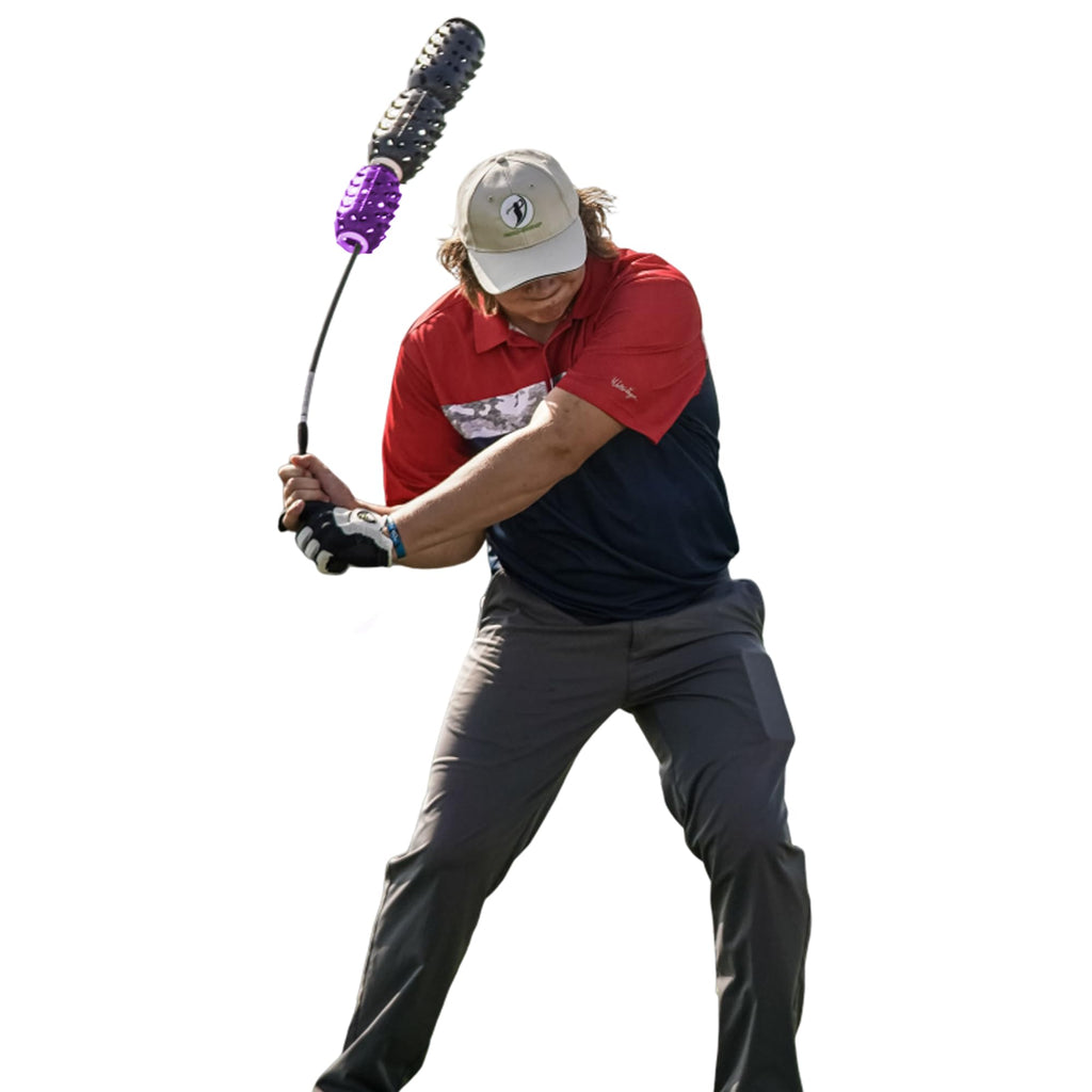 Aero-Swing Aero-Whip Driver Size Golf Swing Warm Up, Tempo Trainer, And Swing Speed Aid, Practice Equipment Tools Kit For Adults