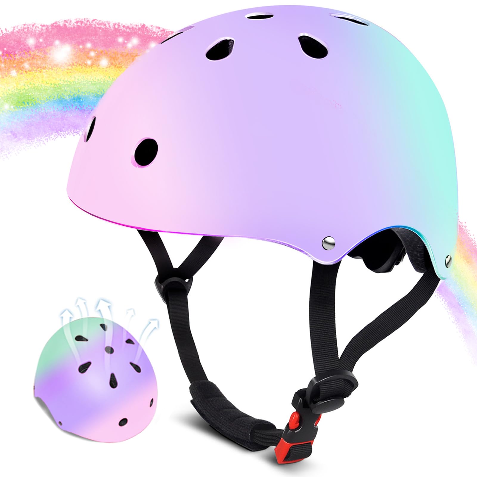 Kids Bike Helmet for Boys & Girls Ages 2-14 | Multi-Sport Impact-Resistant Toddler/Youth Helmet with Ventilation | Durable Safet