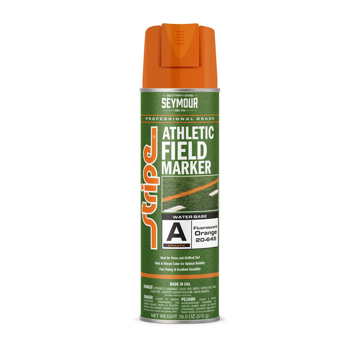 Seymour 20-645 Stripe Athletic Field Marker, Orange