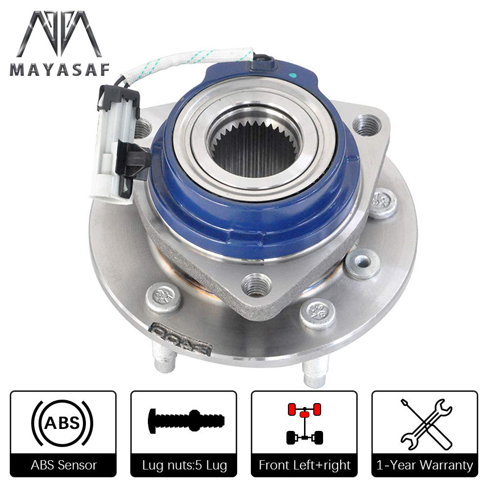 Mayasaf 513121X2 Axle Bearing Front Wheel Hub And Bearing Assembly 5 Lug Wabs For Chevy Impala Venture, For Buick Century, For C