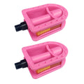 N3Od3Er Upgraded Kid'S Bike Pedal 1/2-Inch Bike Pedals 1 Pair Kids Spindle Pedals Resin Fit 12'' 14'' Youth Bikes (Pink)