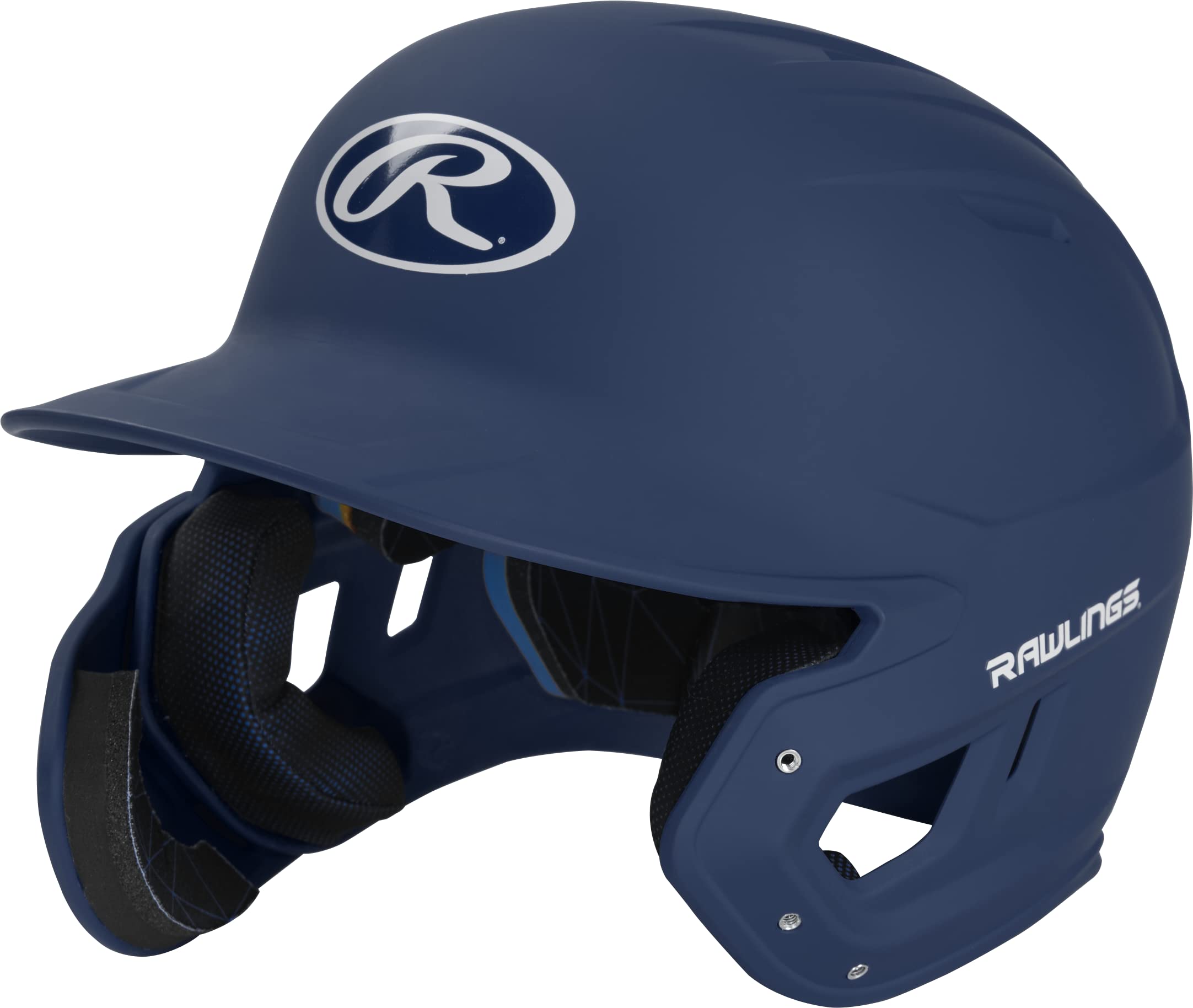 Rawlings 2022 Mach 1-Tone Matte Baseball Batting Helmet W/Lhb Adjext, Junior, Matte Navy