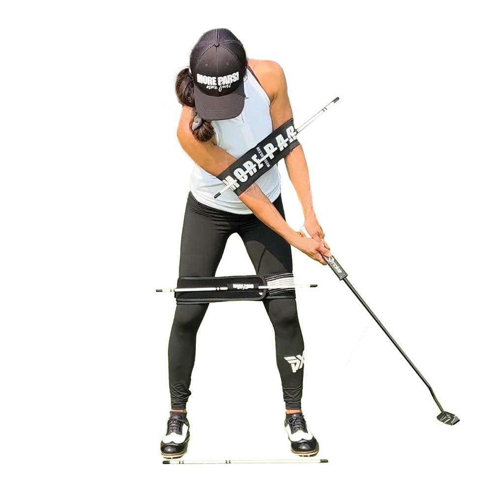 More Pars Arm Band & Leg Trainer With Mini Rods For Putting  Improve Setup & Stroke Trainer  Clear Visuals & Feels For Immediate