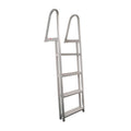 Extreme Max 3005.3380 Heavy Duty Aluminum Pontoon & Dock Ladder - 4 Steps, 15'' Wide Steps, 45'' Below-Deck Reach, 300 Lbs. Weig