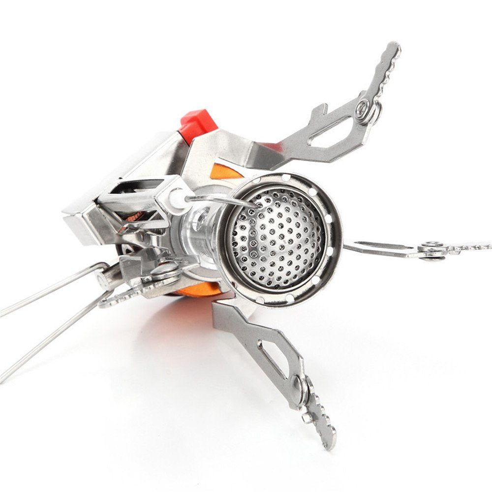 Aotu Portable Camping Stoves Backpacking Stove With Piezo Ignition Stable Support Wind-Resistance Camp Stove For Outdoor Camping