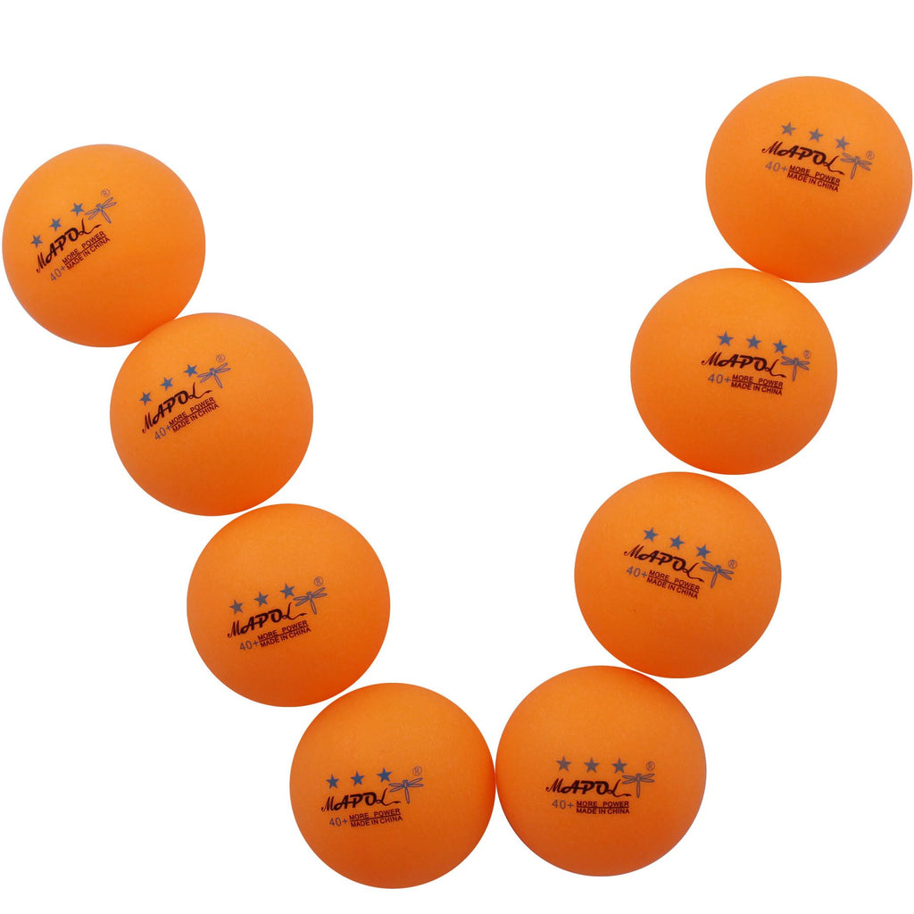 Mapol 100 Counts 3-Star Orange Practice Ping Pong Balls Advanced Table Tennis Balls