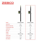Zebco Big Cat Spincast Reel And Fishing Rod Combo, 7-Foot 2-Piece Fishing Pole, Dial-Adjustable Magnum Drag, Pre-Spooled With 25