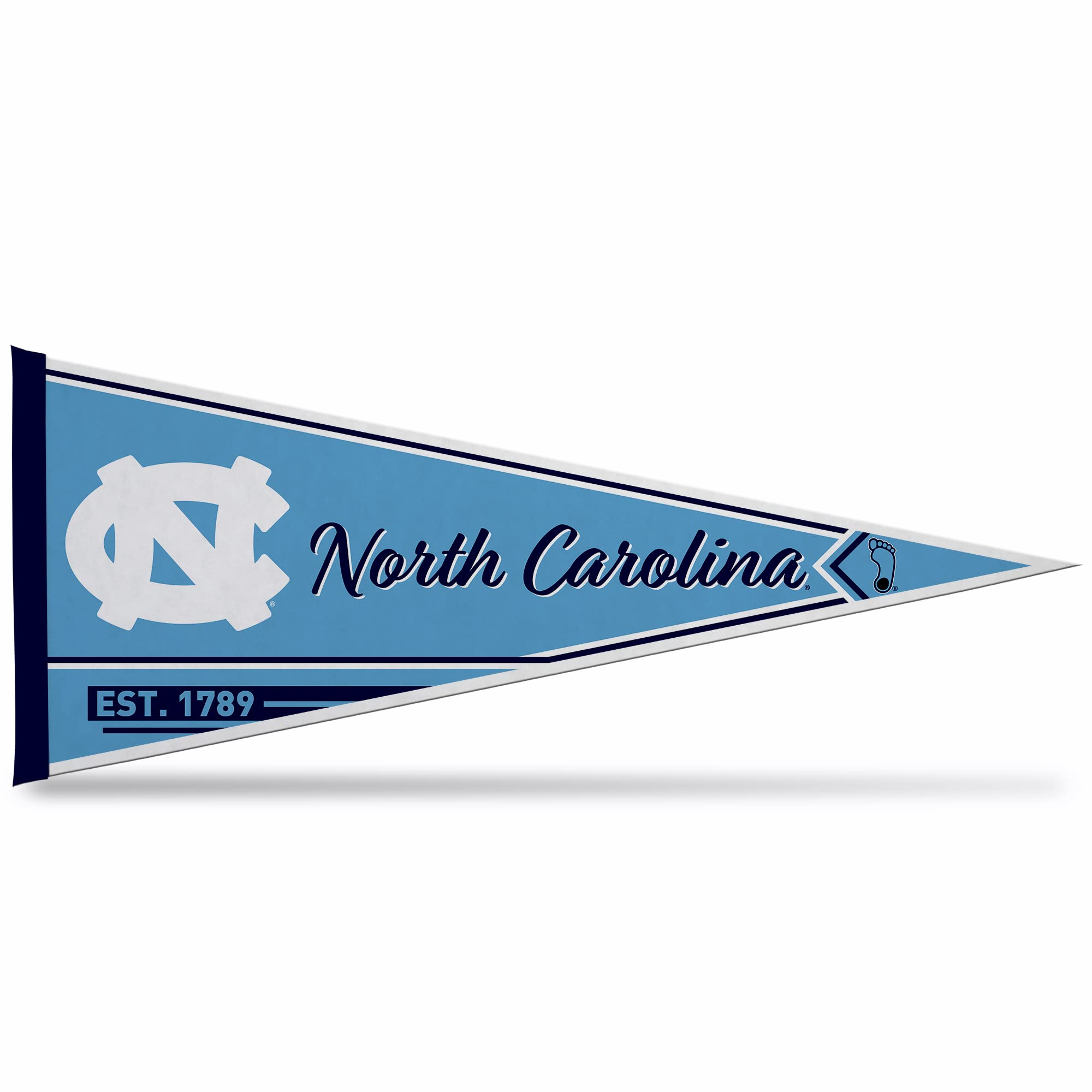 Rico Industries Ncaa North Carolina Tar Heels Classic 12'' X 30'' Felt Wall D  Cor Pennant - Great For Home/Bed Room/Man Cave D