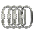 Heavy Duty Locking Climbing Carabiner Clip Ce Rated 25 Kn 5600 Lb Rugged Terrain Approved Industrial Strength Twist Lock Carabin