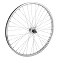 WheelMaster Rear Wheel 26 x 1.75/2.125 36H Bolt On, CB with Trim Kit, Steel, Silver