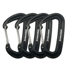 Vornnex 12Kn Aluminum Replacement Carabiner Clip 4 Pack For Hammocks, Heavy Duty Large Clipping On Camping Accessories, And More
