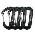 12KN Aluminum Carabiner Clip 4 Pack for Hammocks, 2700lbs Heavy Duty Large Clipping On Camping Accessories, Water Bottle,Backpac