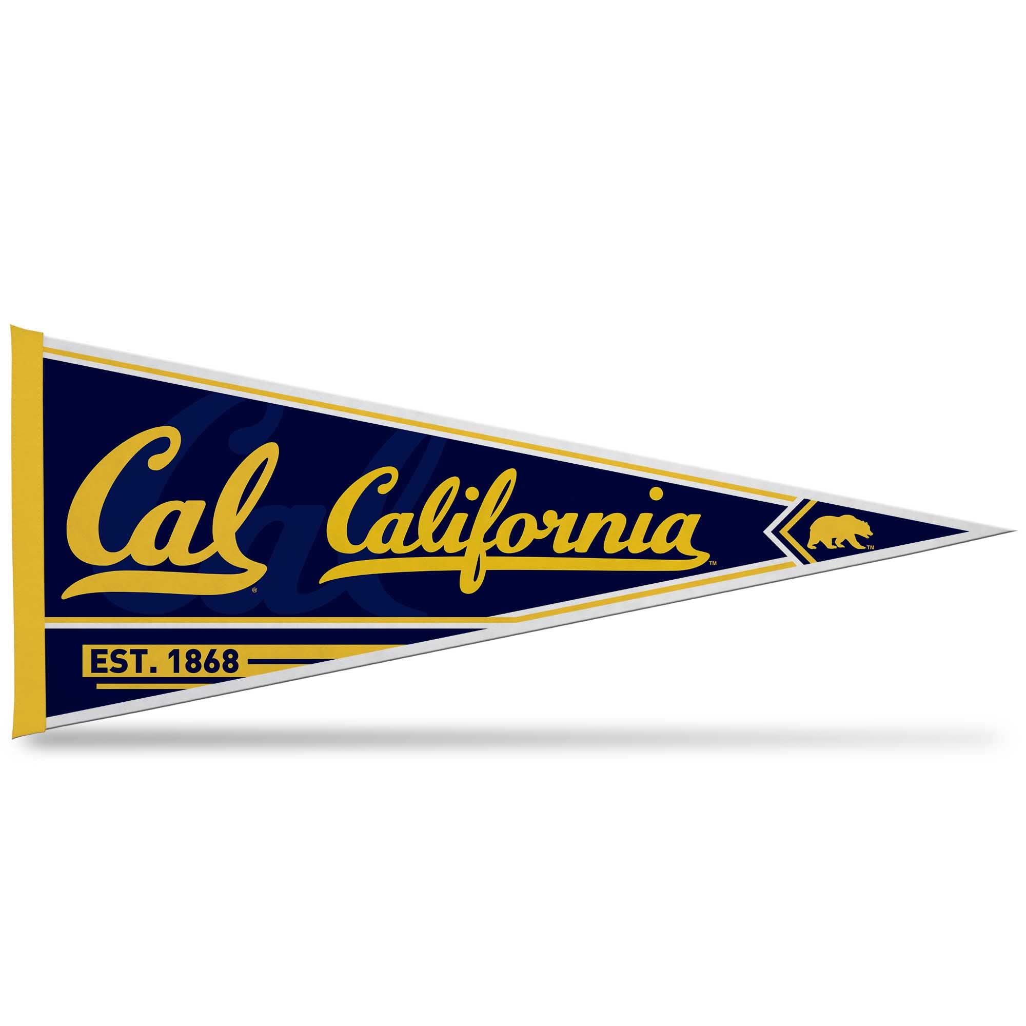 Rico Industries Ncaa Cal Berkeley Golden Bears Classic 12'' X 30'' Felt Wall D  Cor Pennant - Great For Home/Bed Room/Man Cave D