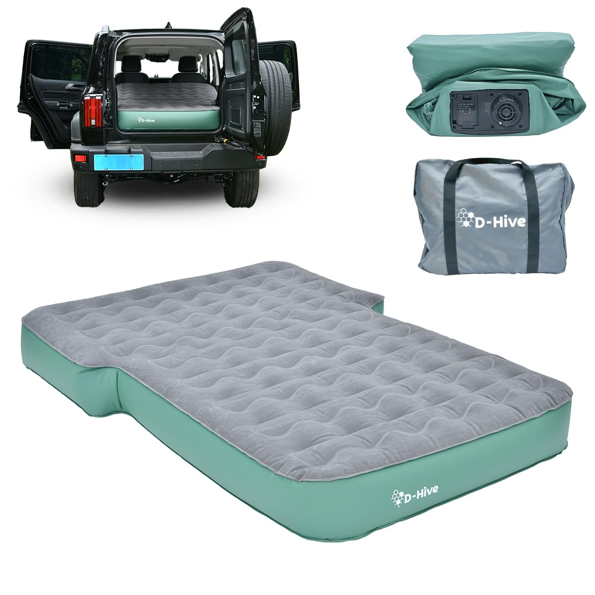 D-Hive Suv Air Mattress, Ultra-Thick Material Extra-High Car Air Mattress, Suv Mattress For Toyota 4Runner, Jeep Wrangler Air Ma