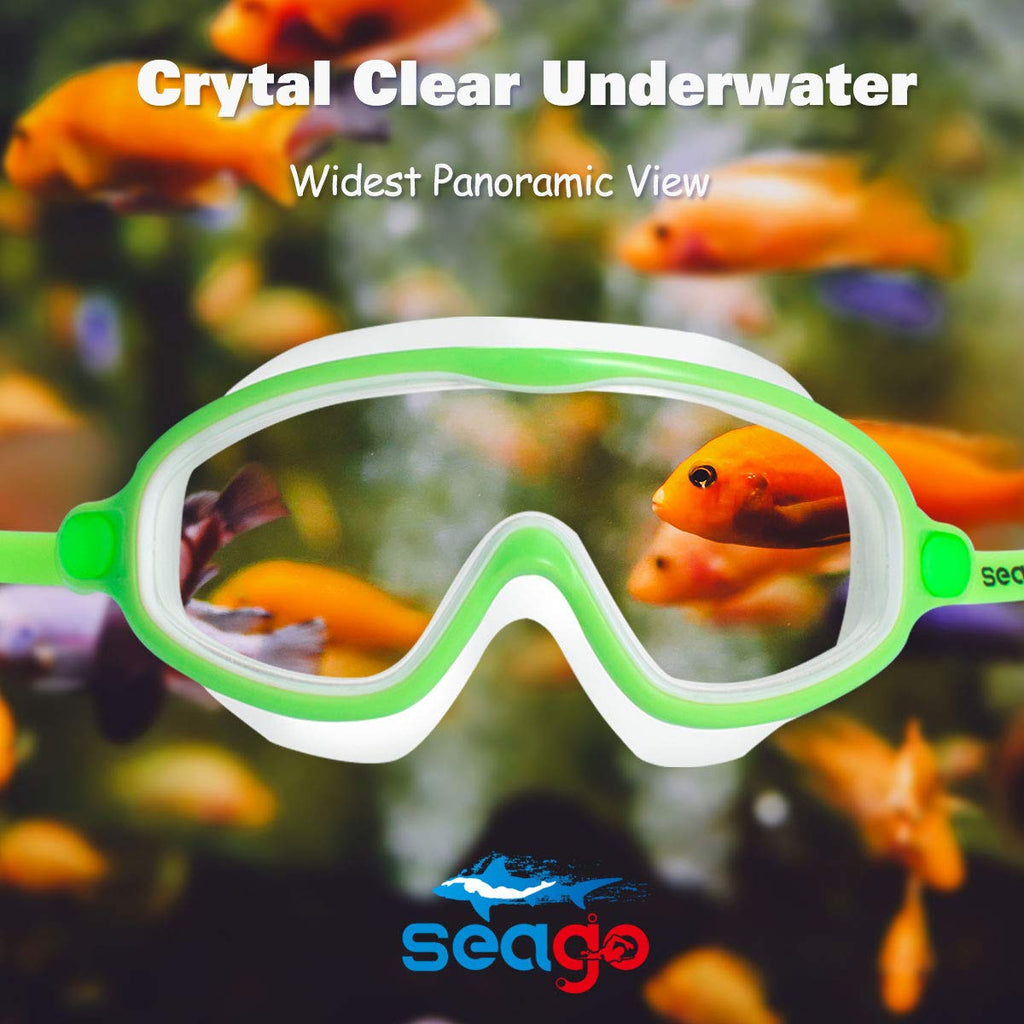 Goggles For Kids Swimming 2 Pack No Leaking Anti-Fog Outer Eye Fit With Wide View Uv Protection Crystal Clear Watertight Swim Go