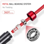 Redify Weighted Jump Rope For Workout Fitness(1Lb), Tangle-Free Ball Bearing Rapid Speed Skipping Rope For Mma Boxing Weight-Los