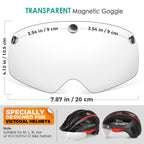 Victgoal Detachable Magnetic Bike Helmet Goggles Visor For Vg110 Bicycle Helmet (Crystal)