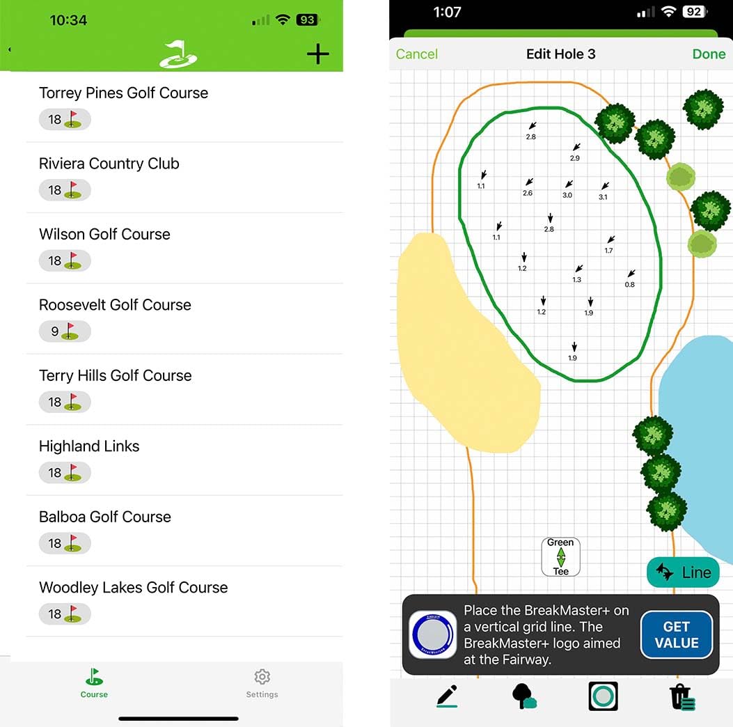 Breakmaster Digital Golf Putting Green Reader With Bluetooth