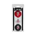 Team Golf Ncaa Wisconsin Badgers 3 Golf Ball Pack Regulation Size Golf Balls, 3 Pack, Full Color Durable Team Imprint