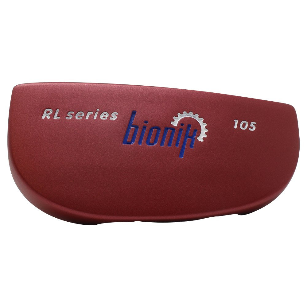 Bionik 105 Red Golf Putter Right Handed Semi Mallet Style With Alignment Line Up Hand Tool 35 Inches Mens Standard Length Perfec