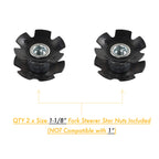 Bike Bicycle Fork Star Nut Setting Installer Install Tool With 2 Free Star Nuts - Size 1-1/8