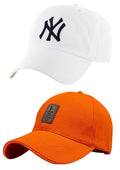 Fy Lane Combo Pack Of 2 Acrylic Stylish Sport Baseball.Cap For MenS And BoyS Cap (Pack Of 2) (In, Alpha, Free Size, White@Oran