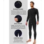 Mens 3Mm Shorty Wetsuit, Full Body Diving Suit Front Zip Diving Wetsuit Snorkeling Surfing (Mens Fullsuit, M)