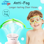 Goggles For Kids Swimming 2 Pack No Leaking Anti-Fog Outer Eye Fit With Wide View Uv Protection Crystal Clear Watertight Swim Go