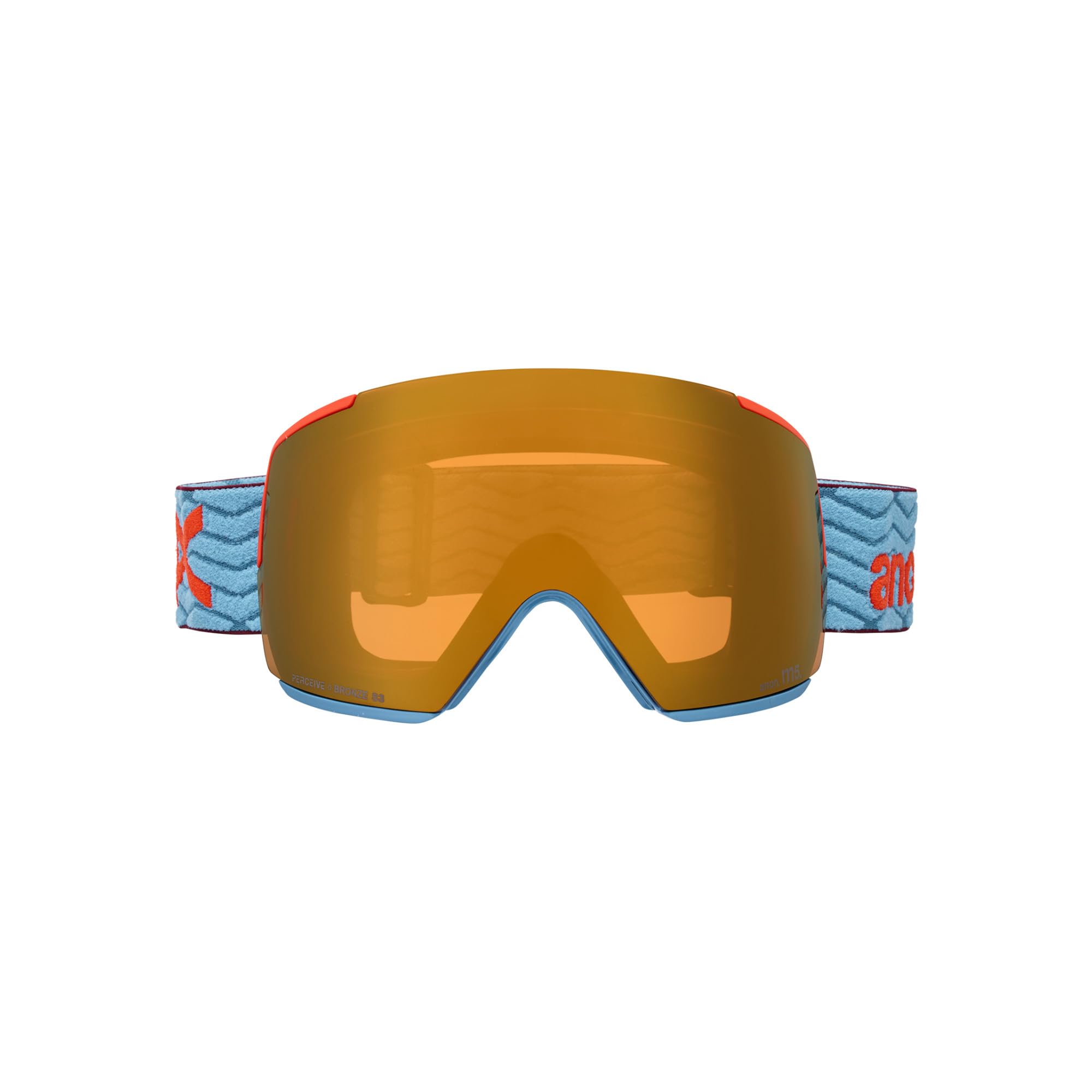 Anon M5 Goggles + Bonus Lens + MFI Face Mask, Frame: Retro Blue, Lens: Perceive Sunny Bronze