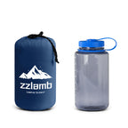 Zzlamb Packable Camping Blanket For Adults Down Alternative, Water-Repellent Compact Lightweight Soft Puffy Blanket, Warm Quilt
