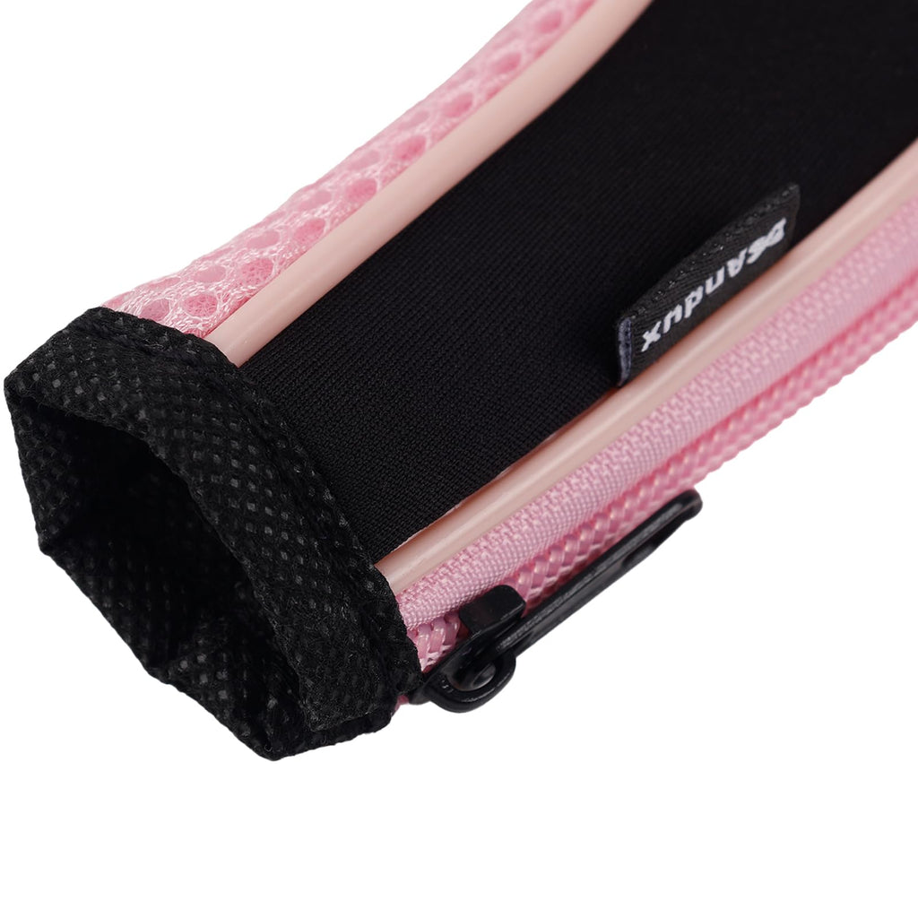 Andux Number Print Golf Iron Club Head Covers Long Neck With Zipper 12Pcs/Set Black/Pink