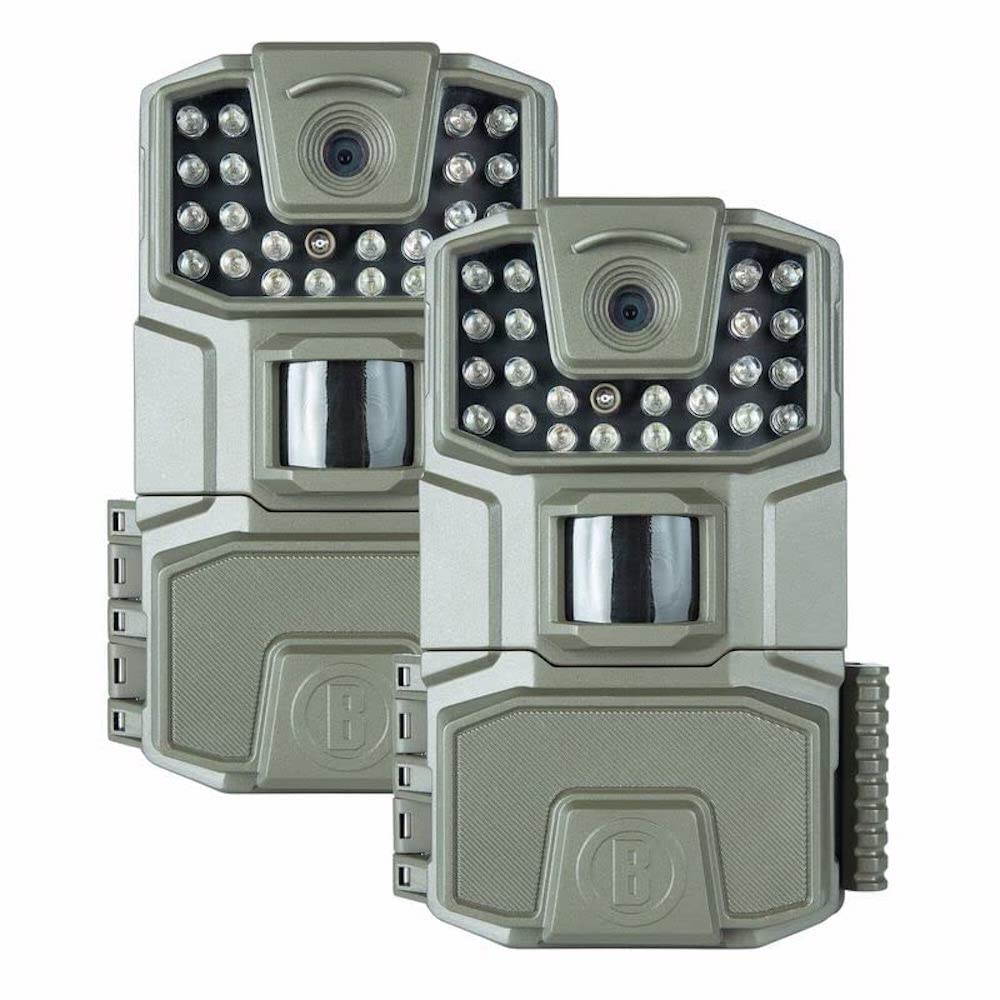 Bushnell Spot-On 2-Pack Low Glow 18Mp Trail Camera Combo, 50 Ft Low Glow Ir Flash, 60 Ft Pir Motion Range, Waterproof & Rugged