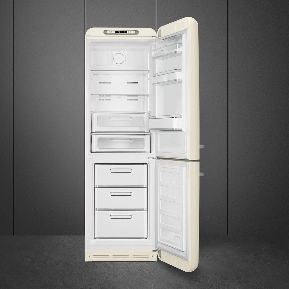 Smeg Fab32 50S Retro Style Aesthetic Bottom Freezer Refrigerator With 1117 Cu Total Capacity, Multiflow Cooling System, Adjustab